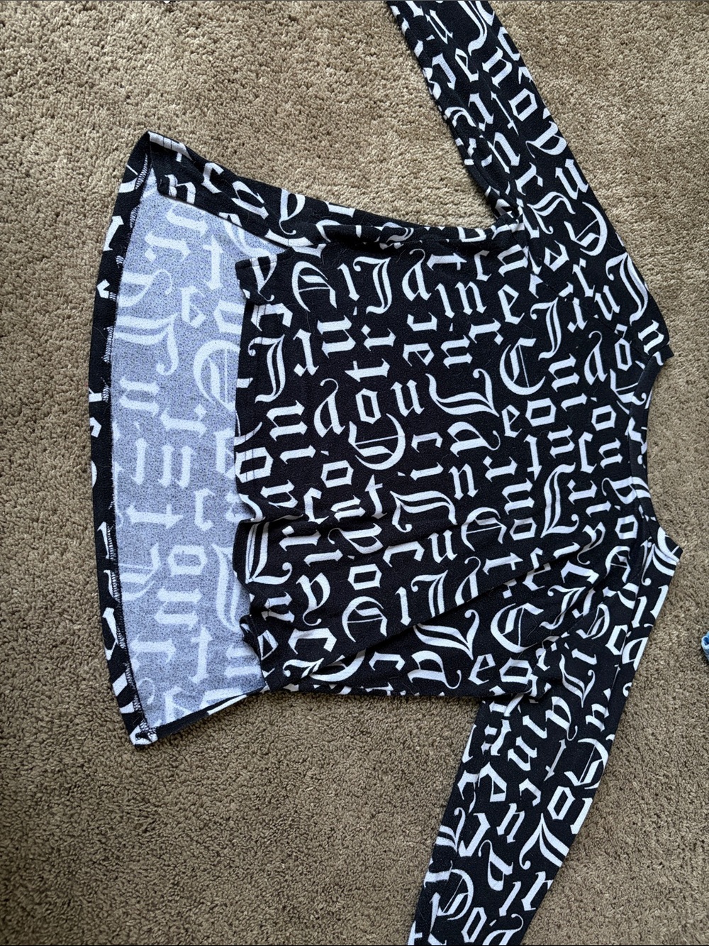 Juicy Couture Black and White Long Sleeve Graphic Tee